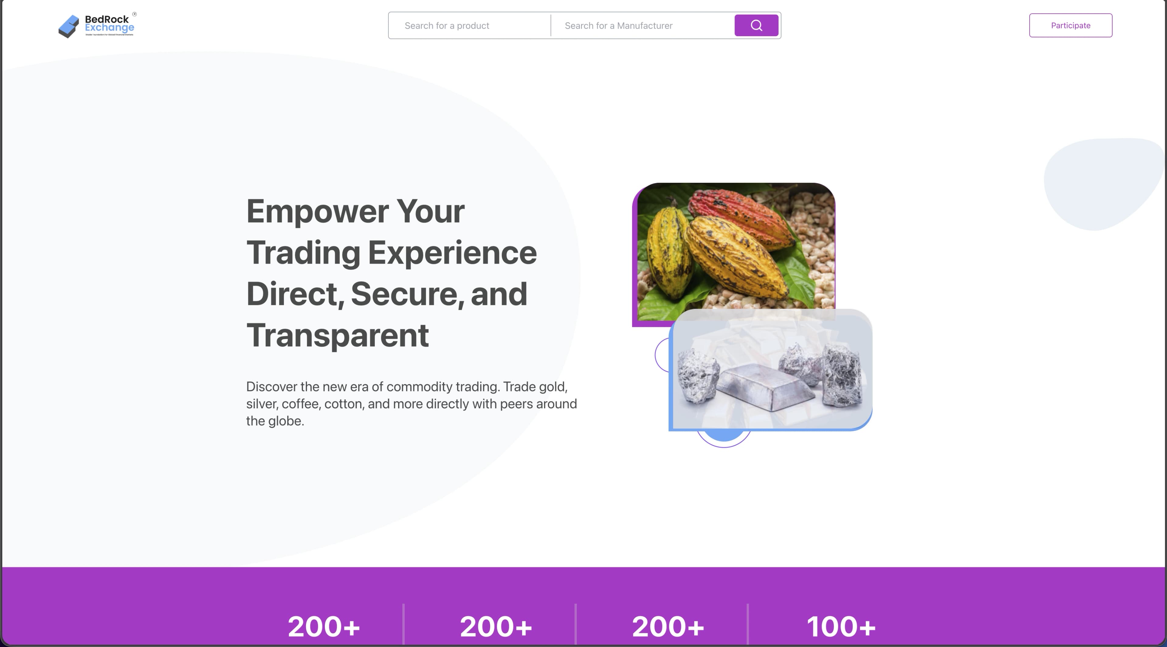 Commodities Trade Platform screenshot